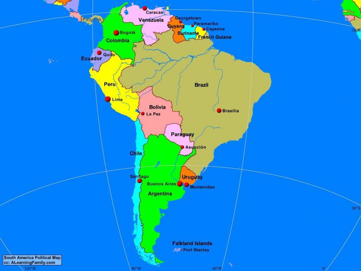 Kart Lima Cənubi Amerika
