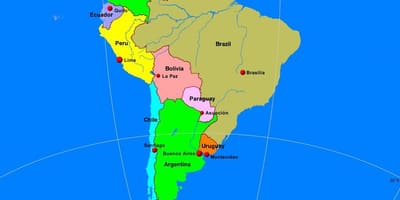 Kart Lima Cənubi Amerika